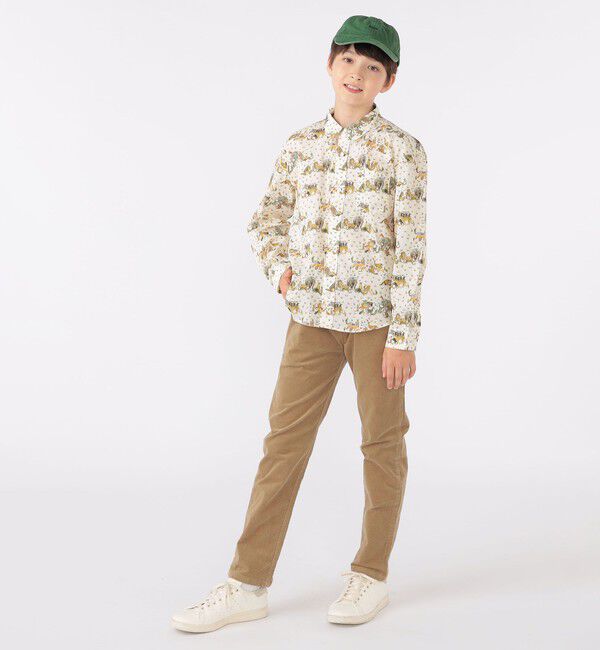 SHIPS KIDS「SHIPS KIDS:140～150cm / リバティ プリント 長袖 シャツ」|シャツ・ブラウス|