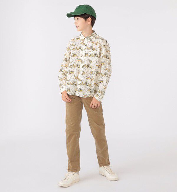 SHIPS KIDS「SHIPS KIDS:140～150cm / リバティ プリント 長袖 シャツ」|シャツ・ブラウス|