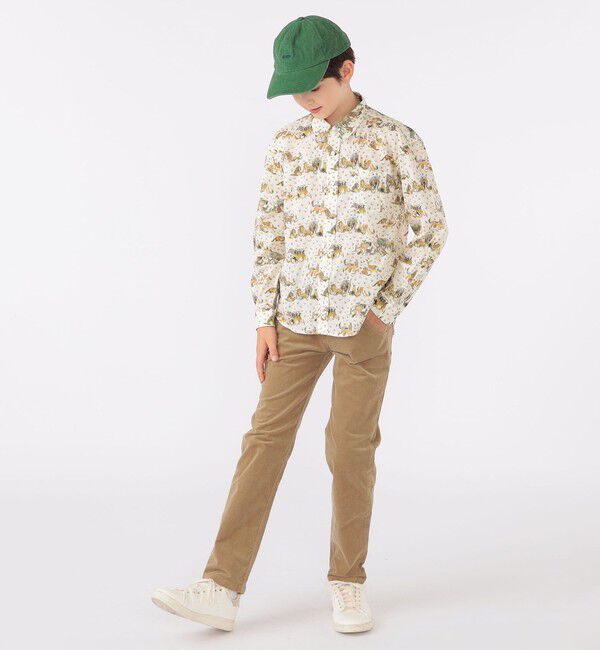 SHIPS KIDS「SHIPS KIDS:140～150cm / リバティ プリント 長袖 シャツ」|シャツ・ブラウス|