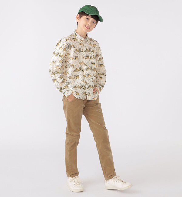 SHIPS KIDS「SHIPS KIDS:140～150cm / リバティ プリント 長袖 シャツ」|シャツ・ブラウス|