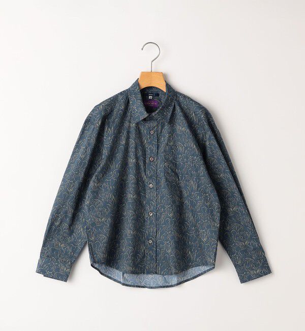 SHIPS KIDS「SHIPS KIDS:140～150cm / リバティ プリント 長袖 シャツ」|シャツ・ブラウス|