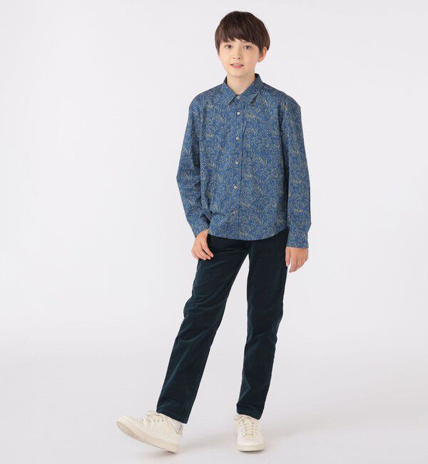 SHIPS KIDS「SHIPS KIDS:140～150cm / リバティ プリント 長袖 シャツ」|シャツ・ブラウス|