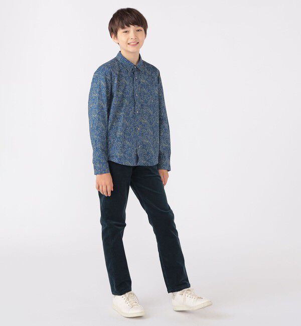 SHIPS KIDS「SHIPS KIDS:140～150cm / リバティ プリント 長袖 シャツ」|シャツ・ブラウス|