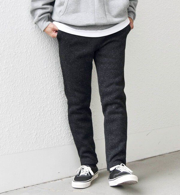 SHIPS any「SHIPS any:〈洗濯機可能〉ニット フリース 裏起毛 スリム ジョガー パンツ 24FW (セットアップ対応)◇」|その他|ダークグレー