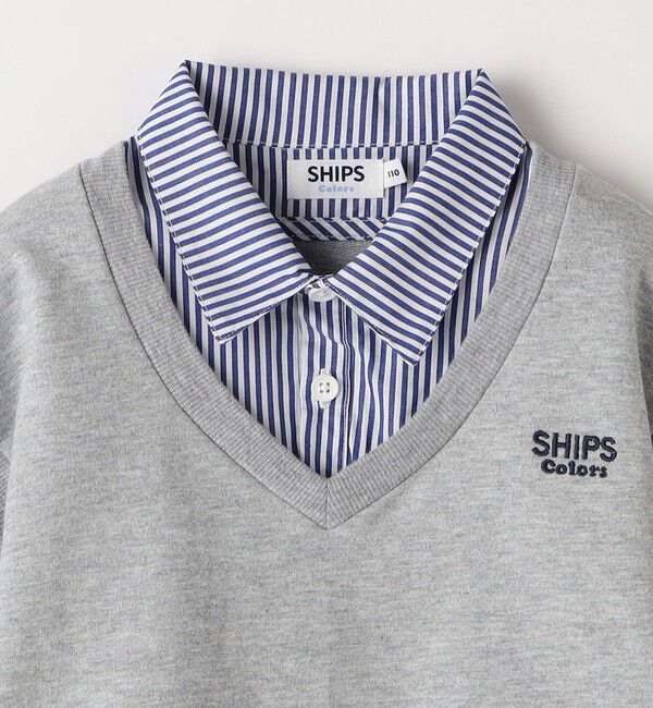 SHIPS Colors 「SHIPS Colors:90～140cm /〈洗濯機可能〉ベスト ドッキング シャツ」|シャツ・ブラウス|