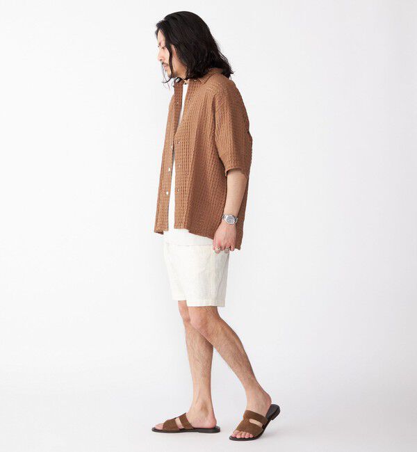 SHIPS「BENCH MARKING SHIRTS: シアー ドビー ショートスリーブ シャツ」|シャツ・ブラウス|