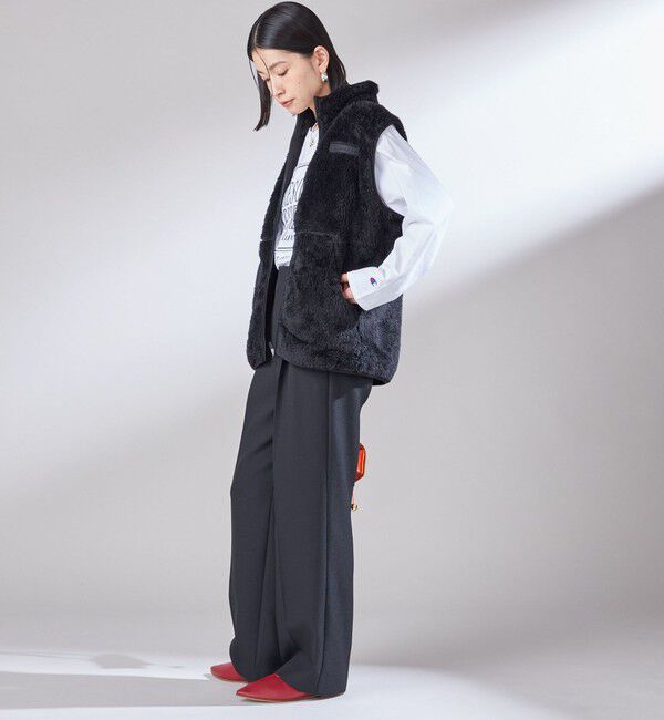 SHIPS for women「〈手洗い可能〉TUMUGITO(R) シャーク ツイード タック パンツ」|その他|