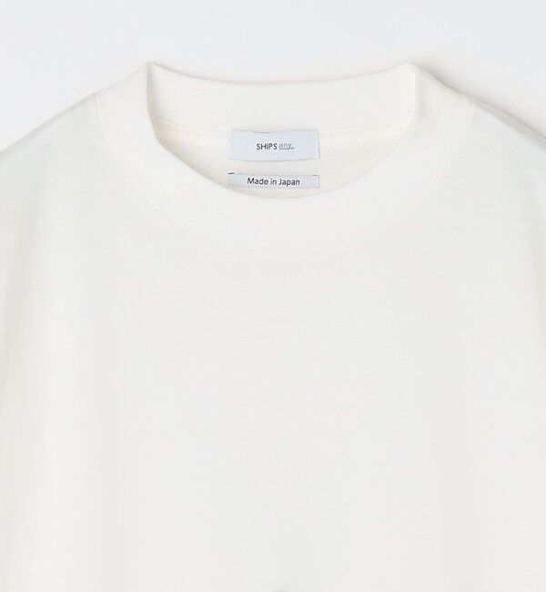SHIPS any「SHIPS any: JAPAN MADE ハイゲージ コットン リラックス リブネック Tシャツ◇」|Tシャツ・カットソー|