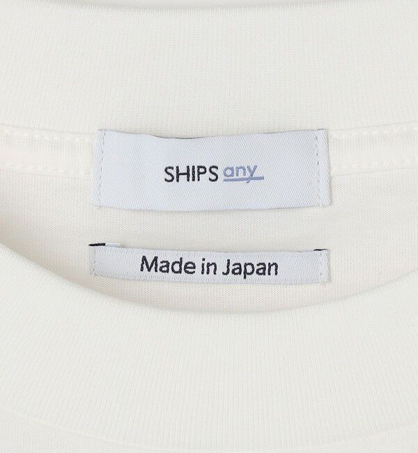 SHIPS any「SHIPS any: JAPAN MADE ハイゲージ コットン リラックス リブネック Tシャツ◇」|Tシャツ・カットソー|
