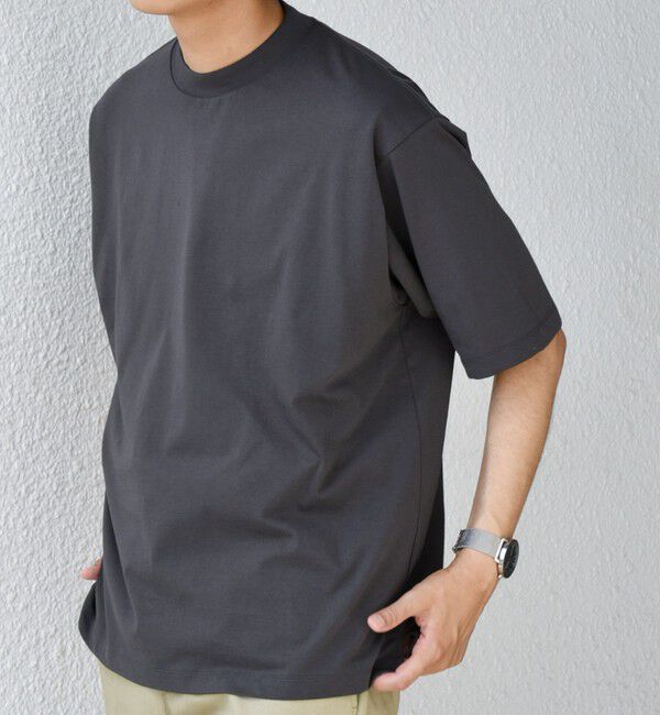 SHIPS any「SHIPS any: JAPAN MADE ハイゲージ コットン リラックス リブネック Tシャツ◇」|Tシャツ・カットソー|