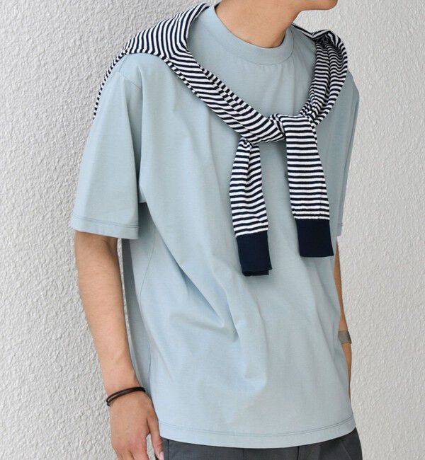 SHIPS any「SHIPS any: JAPAN MADE ハイゲージ コットン リラックス リブネック Tシャツ◇」|Tシャツ・カットソー|