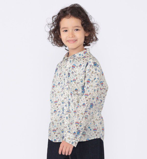 SHIPS KIDS「SHIPS KIDS:100～130cm / リバティ プリント 長袖 シャツ」|シャツ・ブラウス|