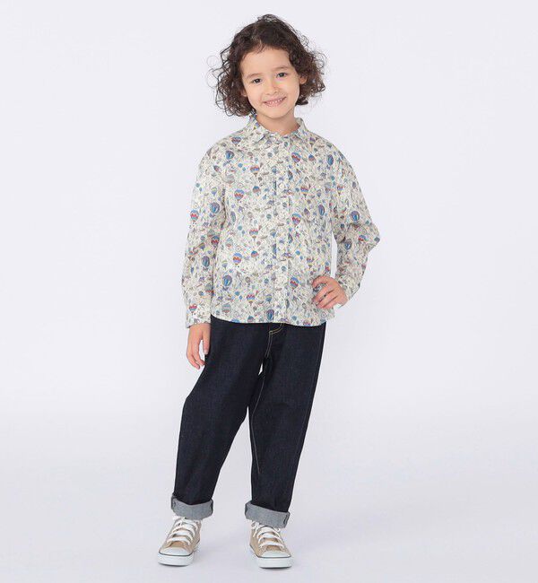 SHIPS KIDS「SHIPS KIDS:100～130cm / リバティ プリント 長袖 シャツ」|シャツ・ブラウス|