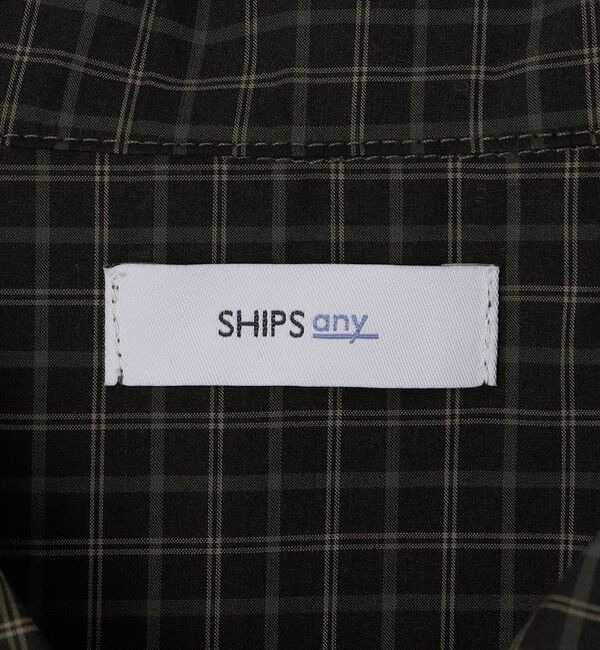 SHIPS any「SHIPS any:〈洗濯機可能〉マイクロ チェック リング スナップボタン コーチ シャツ◇」|シャツ・ブラウス|