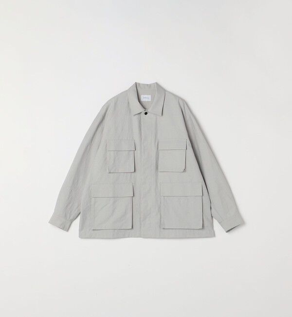 SHIPS any「SHIPS any: コットン/ナイロン ワッシャー BDU シャツ ジャケット (セットアップ対応)◇」|シャツ・ブラウス|