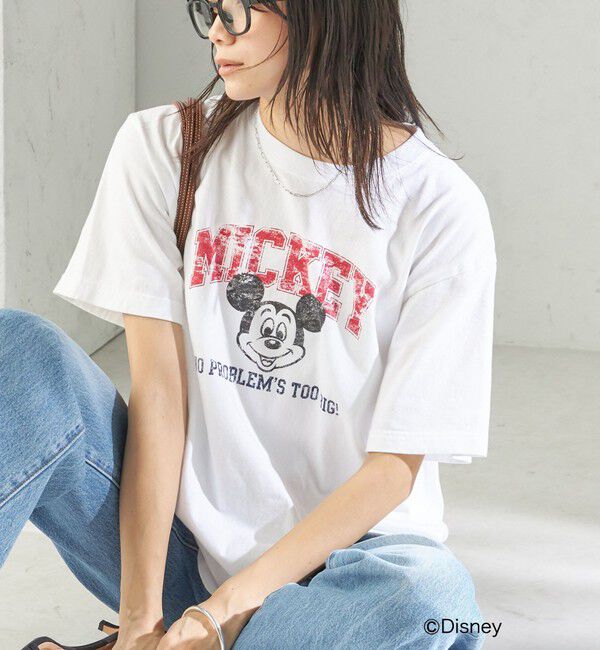 SHIPS for women「【SHIPS別注】GOOD ROCK SPEED:MICKEY / TEE」|Tシャツ・カットソー|ホワイト系