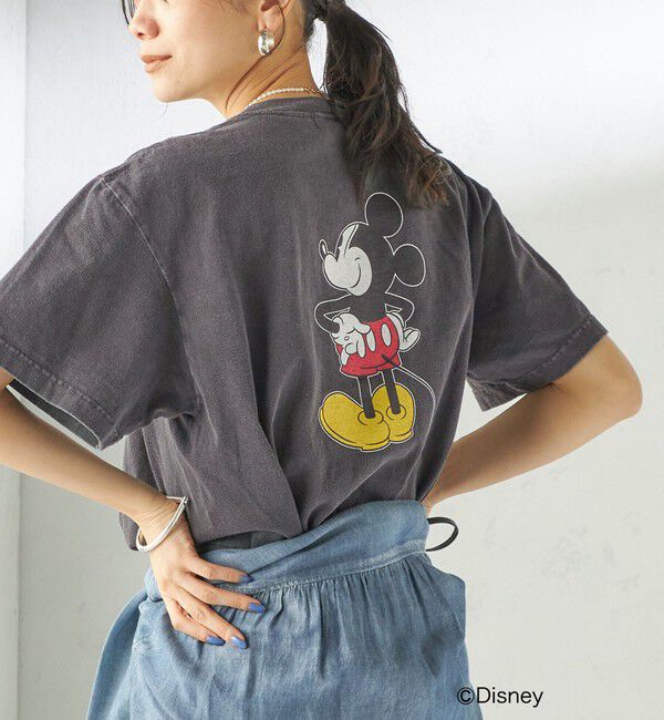 SHIPS for women「【SHIPS別注】GOOD ROCK SPEED:MICKEY / TEE」|Tシャツ・カットソー|ダークグレー