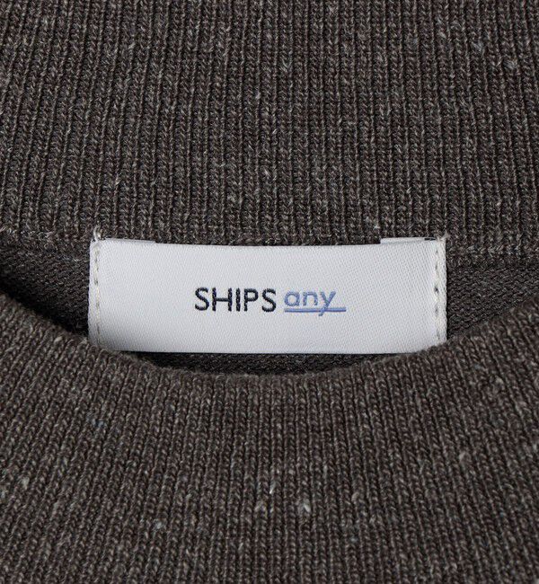 SHIPS any「SHIPS any:〈手洗い可能〉ハイゲージ ニット リネン ミックス モックネック 半袖 Tシャツ 26SS◇」|Tシャツ・カットソー|