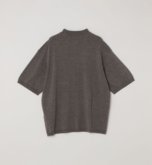SHIPS any「SHIPS any:〈手洗い可能〉ハイゲージ ニット リネン ミックス モックネック 半袖 Tシャツ 26SS◇」|Tシャツ・カットソー|