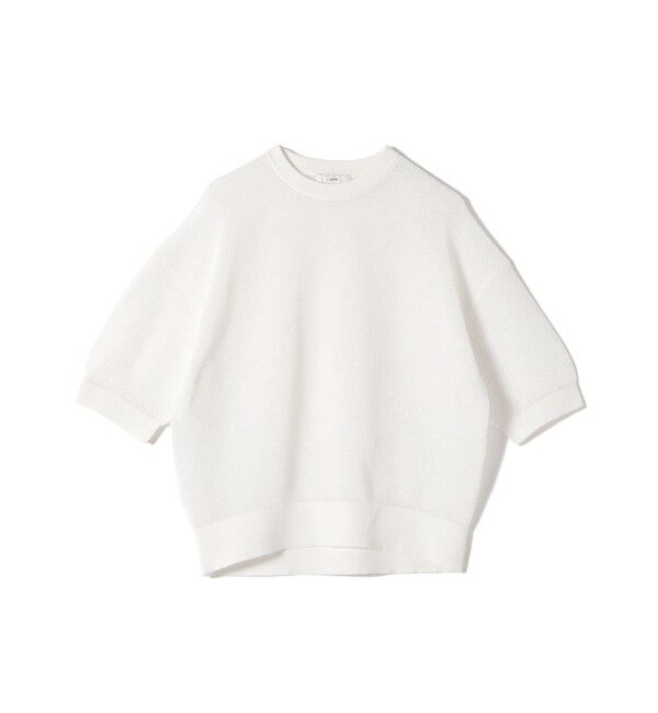 SHIPS for women「〈手洗い可能〉16G 半袖 プルオーバー」|ニット・セーター|