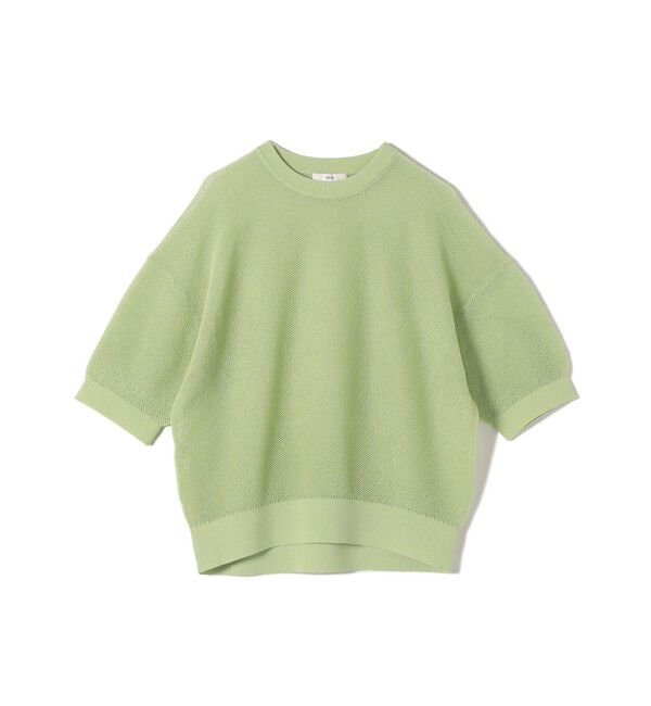 SHIPS for women「〈手洗い可能〉16G 半袖 プルオーバー」|ニット・セーター|