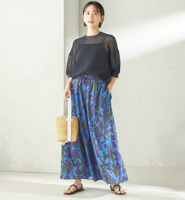 SHIPS for women「〈手洗い可能〉16G 半袖 プルオーバー」|ニット・セーター|
