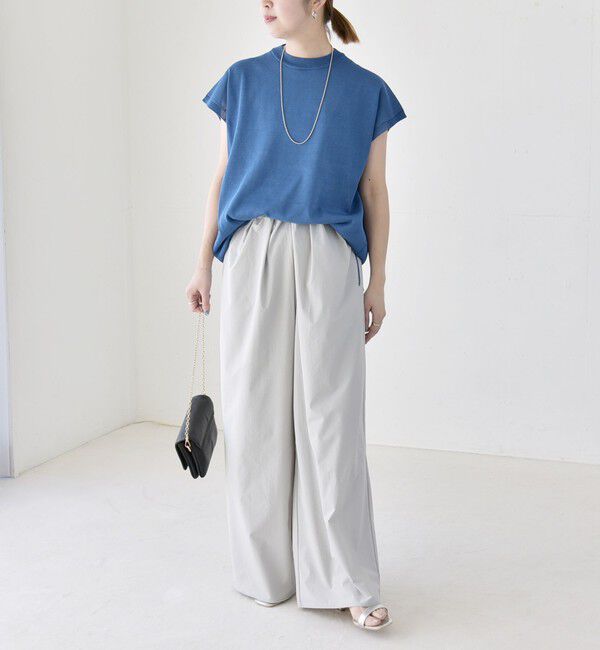 quaranciel「quaranciel:〈接触冷感/UVカット/撥水加工〉ラッシュガード ギャザー ワイド イージー パンツ」|その他|