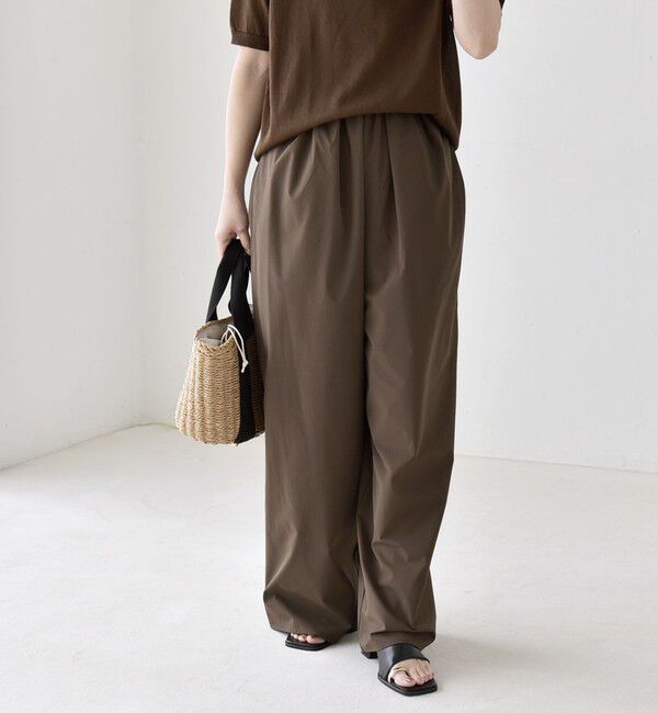 quaranciel「quaranciel:〈接触冷感/UVカット/撥水加工〉ラッシュガード ギャザー ワイド イージー パンツ」|その他|