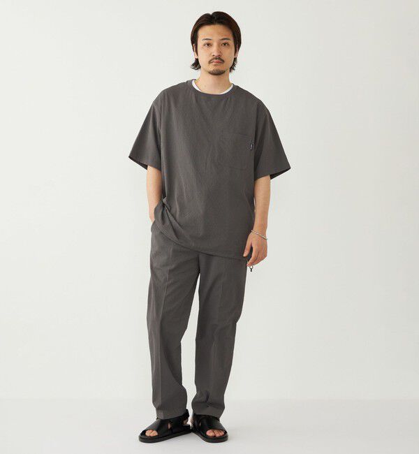 SHIPS Colors 「SHIPS Colors:〈接触冷感・吸水速乾・洗濯機可能〉ライト シアサッカー Tシャツ」|Tシャツ・カットソー|
