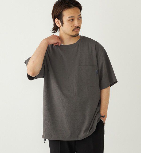 SHIPS Colors 「SHIPS Colors:〈接触冷感・吸水速乾・洗濯機可能〉ライト シアサッカー Tシャツ」|Tシャツ・カットソー|