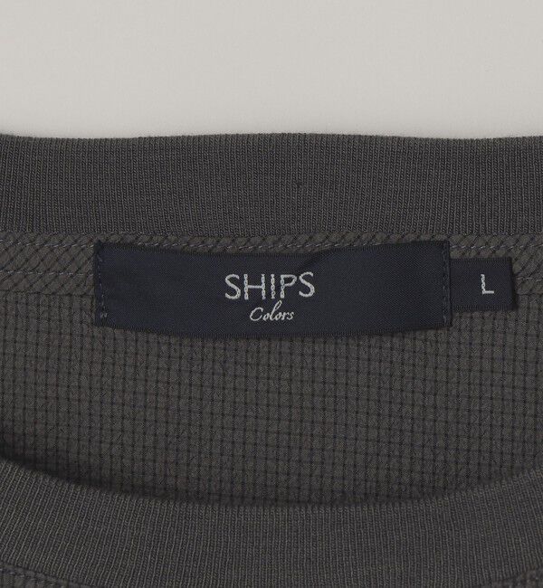SHIPS Colors 「SHIPS Colors:〈接触冷感・吸水速乾・洗濯機可能〉ライト シアサッカー Tシャツ」|Tシャツ・カットソー|