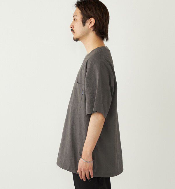 SHIPS Colors 「SHIPS Colors:〈接触冷感・吸水速乾・洗濯機可能〉ライト シアサッカー Tシャツ」|Tシャツ・カットソー|
