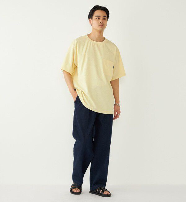 SHIPS Colors 「SHIPS Colors:〈接触冷感・吸水速乾・洗濯機可能〉ライト シアサッカー Tシャツ」|Tシャツ・カットソー|