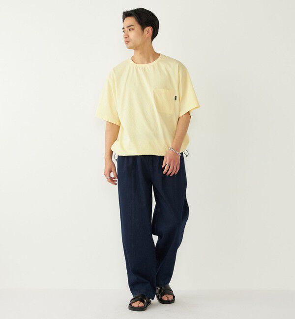 SHIPS Colors 「SHIPS Colors:〈接触冷感・吸水速乾・洗濯機可能〉ライト シアサッカー Tシャツ」|Tシャツ・カットソー|