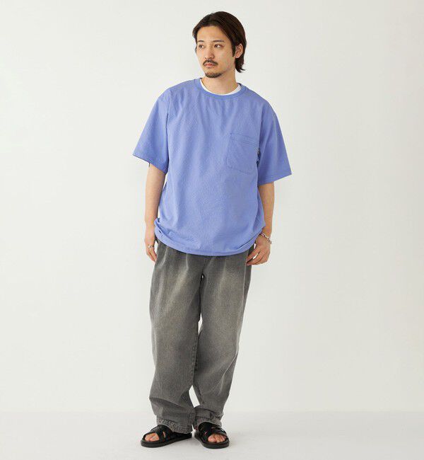 SHIPS Colors 「SHIPS Colors:〈接触冷感・吸水速乾・洗濯機可能〉ライト シアサッカー Tシャツ」|Tシャツ・カットソー|