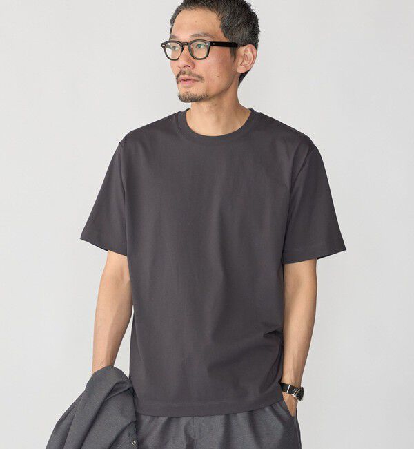 SHIPS「SHIPS:〈汗染軽減 / 吸水速乾/ 接触冷感/ UVカット〉ステイン コントロール ファンクション Tシャツ」|Tシャツ・カットソー|