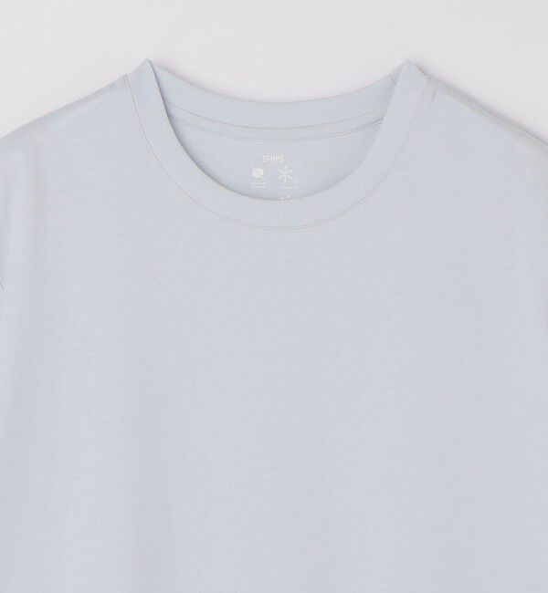 SHIPS「SHIPS:〈汗染軽減 / 吸水速乾/ 接触冷感/ UVカット〉ステイン コントロール ファンクション Tシャツ」|Tシャツ・カットソー|