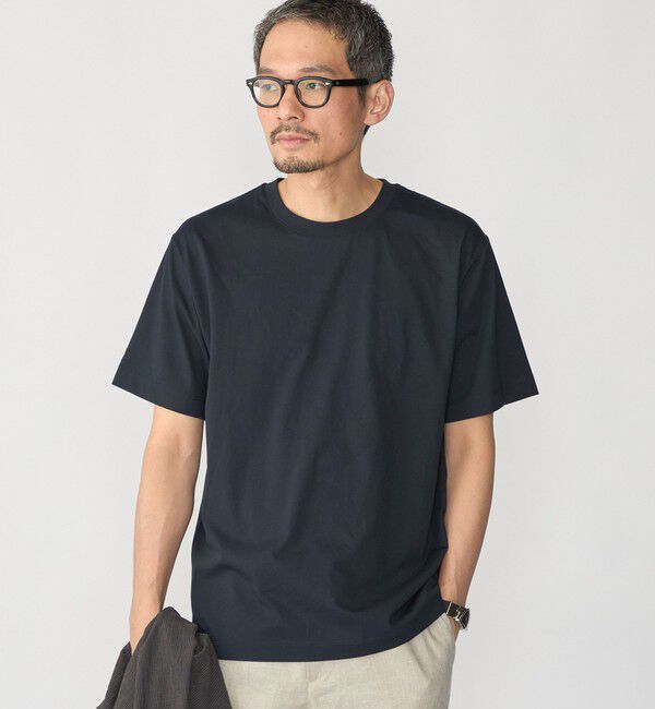 SHIPS「SHIPS:〈汗染軽減 / 吸水速乾/ 接触冷感/ UVカット〉ステイン コントロール ファンクション Tシャツ」|Tシャツ・カットソー|