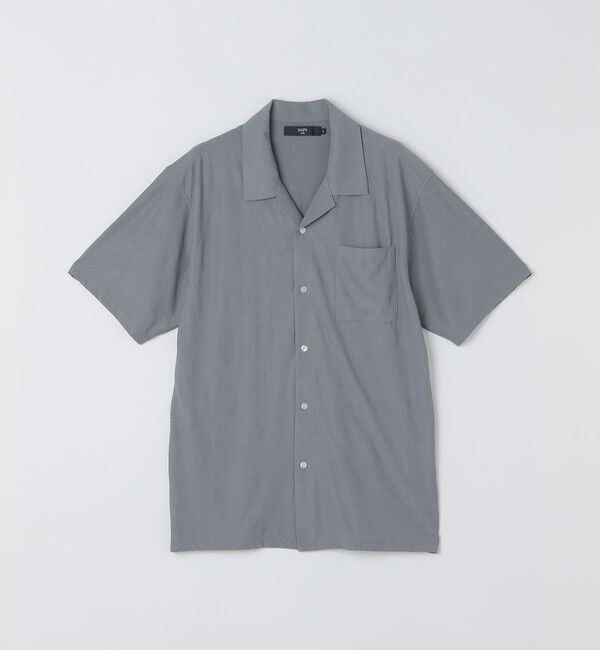 SHIPS Colors 「SHIPS Colors:〈接触冷感〉カット ジャカード オープンカラー シャツ」|シャツ・ブラウス|