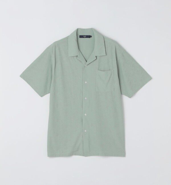 SHIPS Colors 「SHIPS Colors:〈接触冷感〉カット ジャカード オープンカラー シャツ」|シャツ・ブラウス|