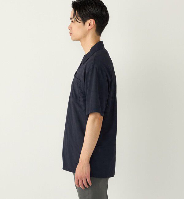 SHIPS Colors 「SHIPS Colors:〈接触冷感〉カット ジャカード オープンカラー シャツ」|シャツ・ブラウス|