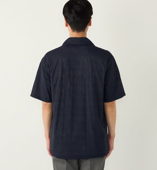 SHIPS Colors 「SHIPS Colors:〈接触冷感〉カット ジャカード オープンカラー シャツ」|シャツ・ブラウス|