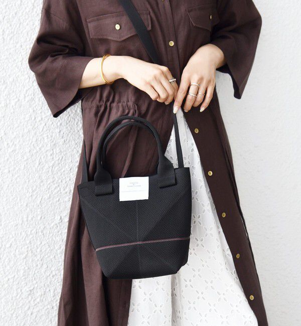 SHIPS for women「《一部追加予約》【WEB限定】George Cinq: ORIGAMI BAG（S）」|ショルダー・メッセンジャー|ブラック
