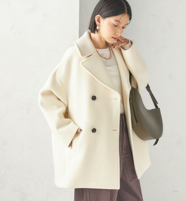 SHIPS for women「《予約》【一部SHIPS別注】TICCA: Pコート 26AW」|ピーコート|オフホワイト
