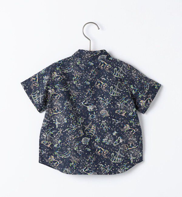 SHIPS KIDS「SHIPS KIDS:80cm / リバティ プリント ベビー 半袖 シャツ」|シャツ・ブラウス|