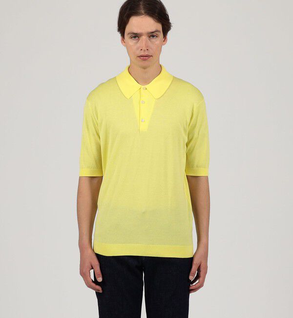 TOMORROWLAND BUYING WEAR「JOHN SMEDLEY  ISIS コットン ポロカラーニット」|ニット・セーター|