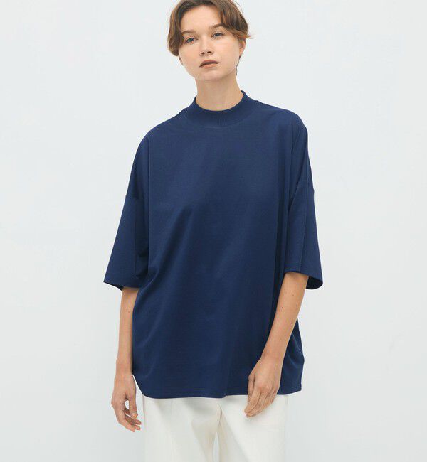 CABaN「CABaN コットン ビルドネックTシャツ」|Tシャツ・カットソー|