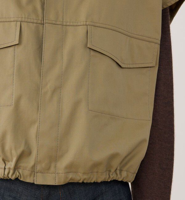 GALERIE VIE「クラシカルギャバジン オーバルベスト」|ベスト・ジレ|