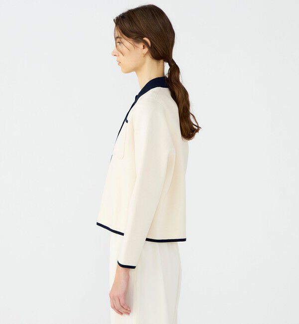 Ballsey「パールコンビ シャツカーディガン」|ニット・セーター|
