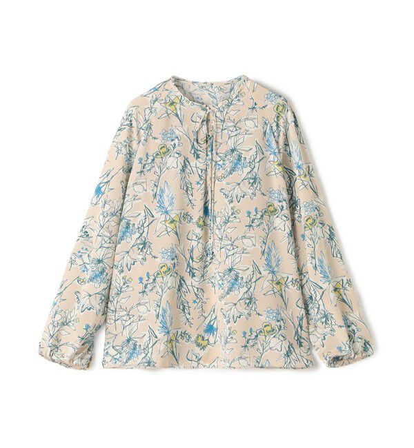 TOMORROWLAND collection「コックスコブフラワープリント ループリボンブラウス」|シャツ・ブラウス|34 ピンク系
